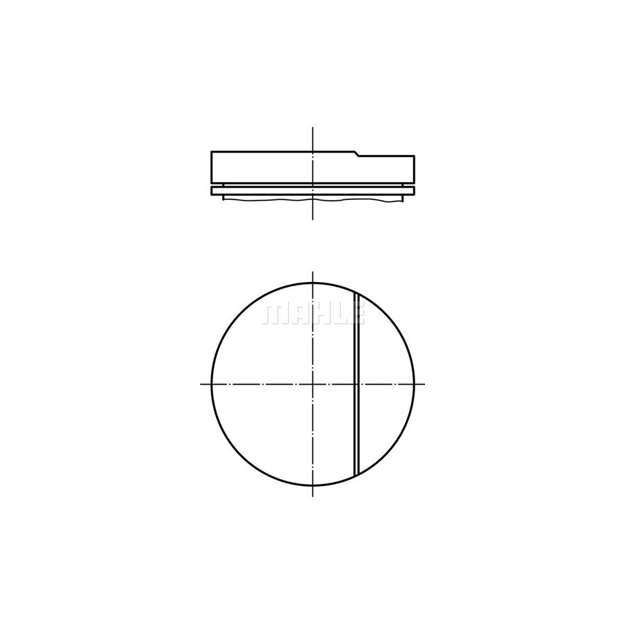 MAHLE ORIGINAL 001 58 01 Piston 82,0 mm, without cooling duct
