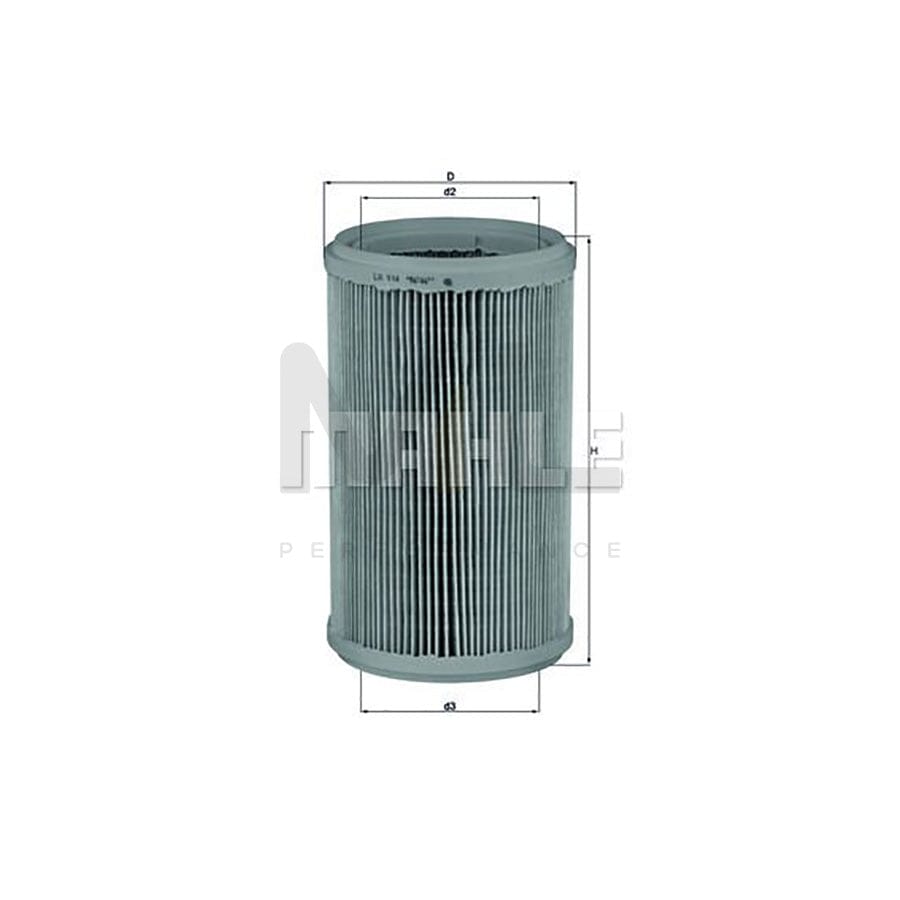 MAHLE ORIGINAL LX 914 Air Filter Filter Insert | Performance Parts DirectCar Parts