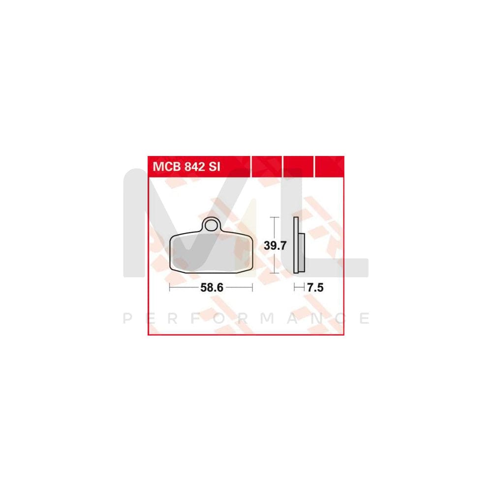 TRW Sinter Offroad Mcb842Si Brake Pad Set | Performance Parts Direct Car Parts