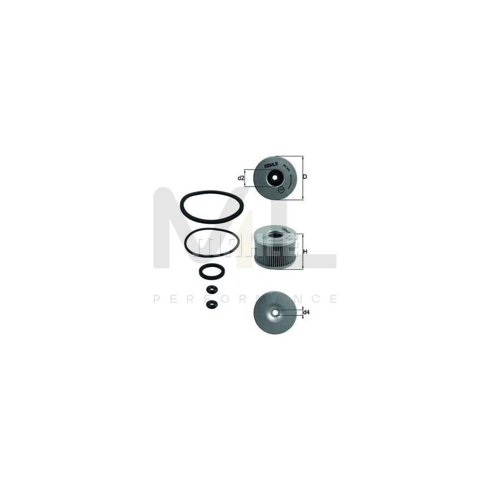 MAHLE ORIGINAL KX 343D Fuel filter Filter Insert | Performance Parts DirectCar Parts
