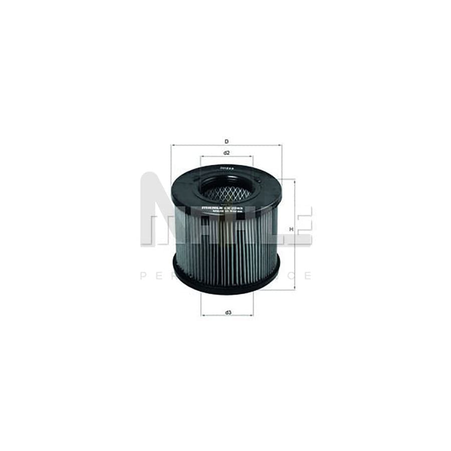 MAHLE ORIGINAL LX 2283 Air Filter Filter Insert | Performance Parts DirectCar Parts