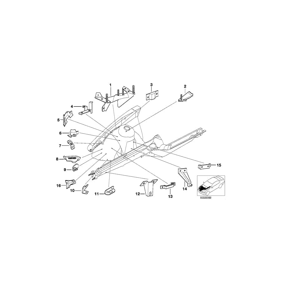 Genuine BMW 41148122556 E36 Ignition Coil Support (Inc. 318ti, 318i & 318is)