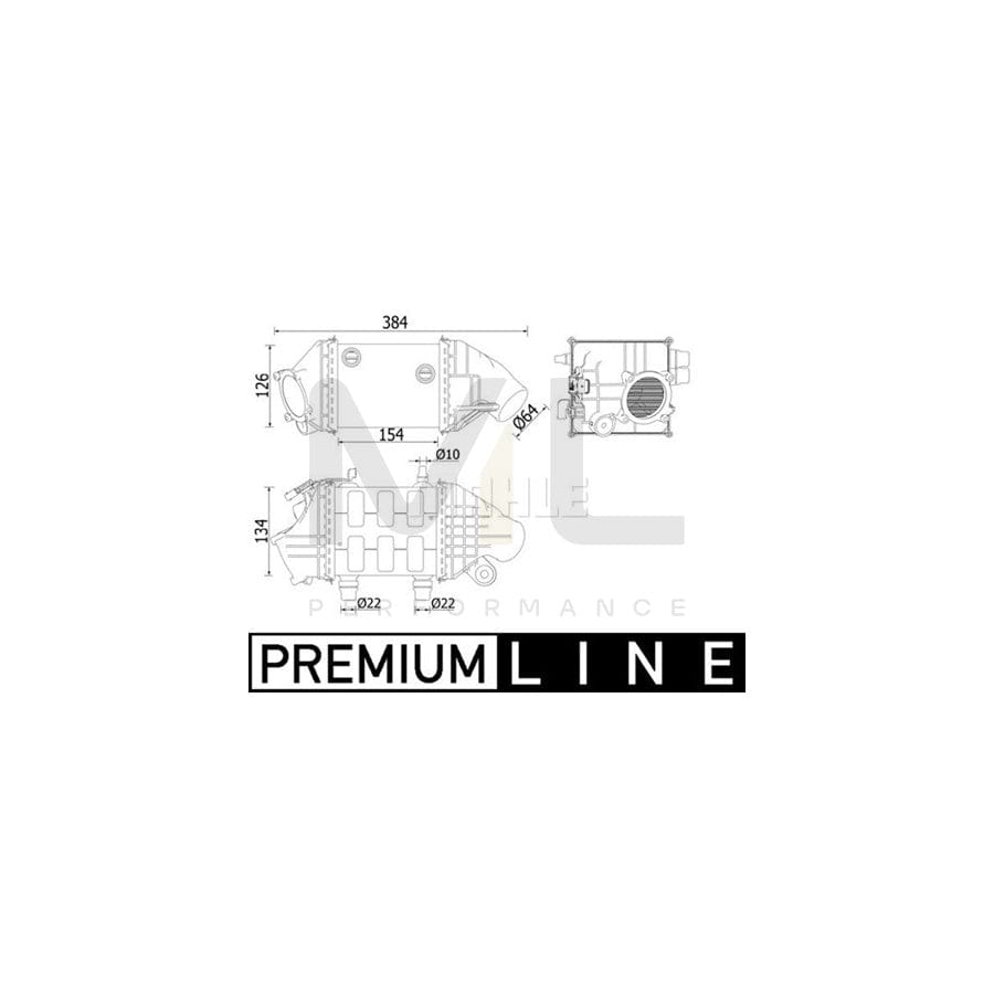 MAHLE ORIGINAL CI 226 000P Intercooler | Performance Parts DirectCar Parts