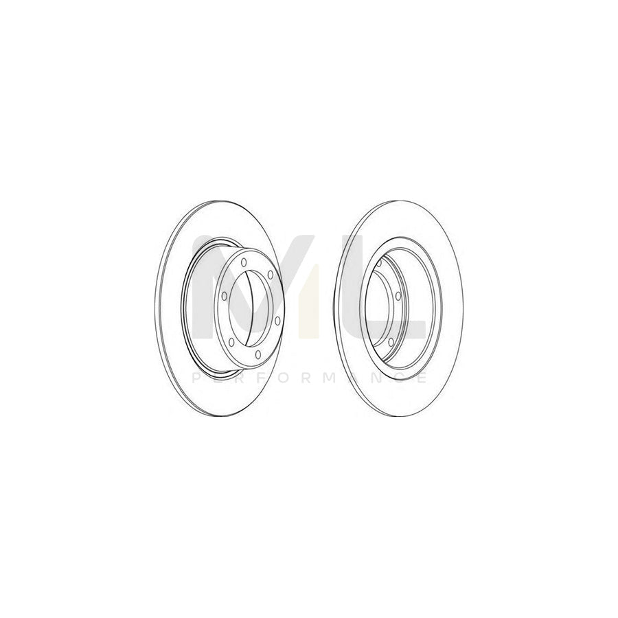 FERODO DDF011-1 Brake Disc Solid | Performance Parts Direct Car Parts