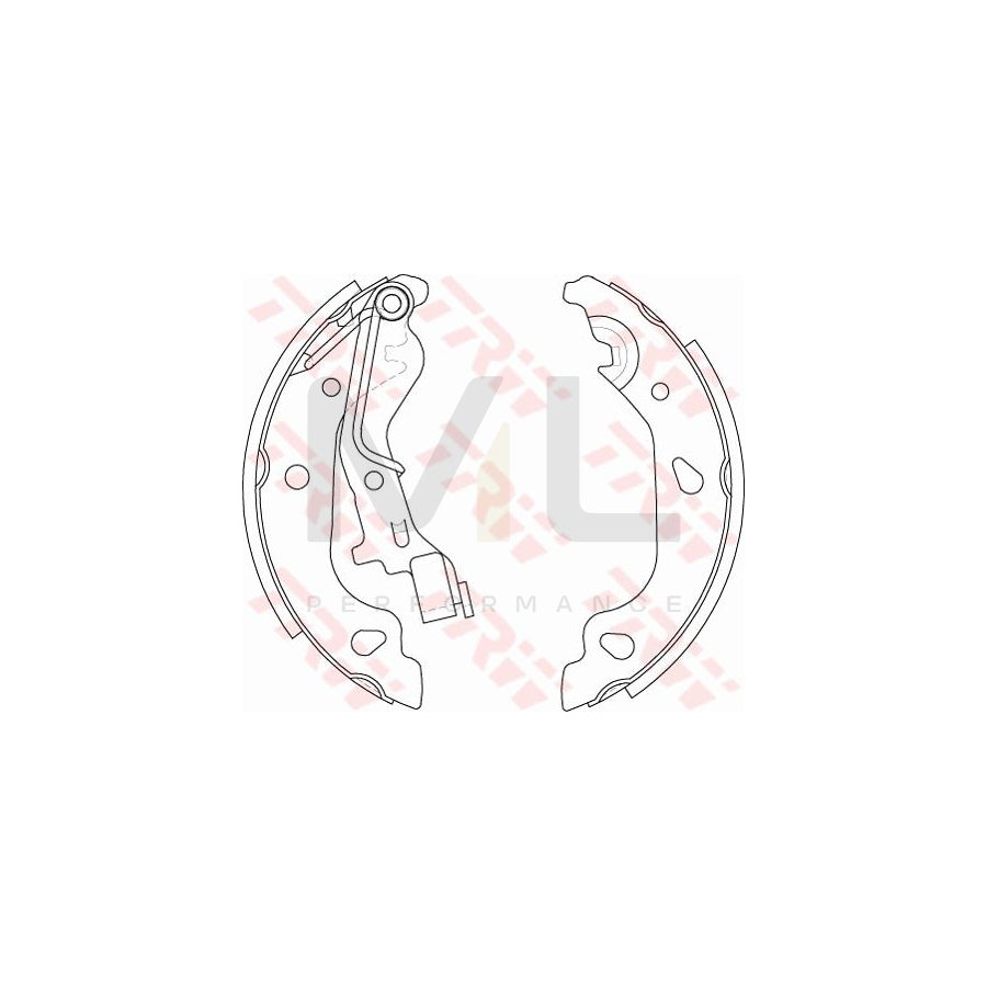 TRW GS8687 Brake Shoe Set | Performance Parts Direct Car Parts