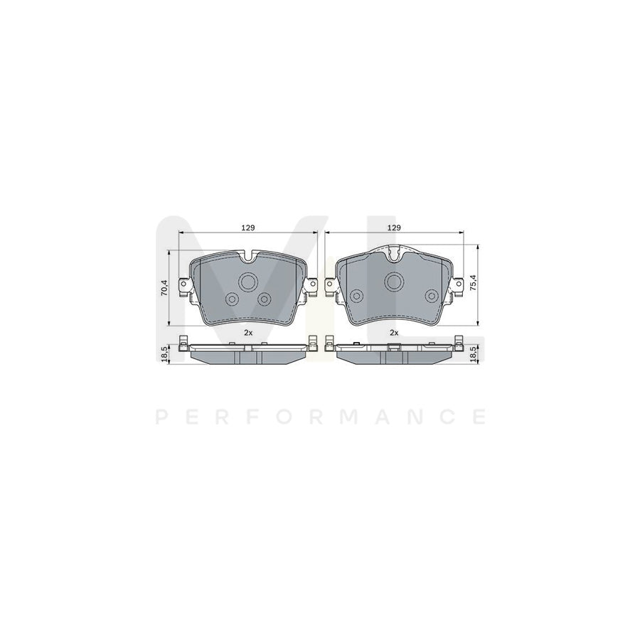 Bosch 0986494940 Brake Pad Set
