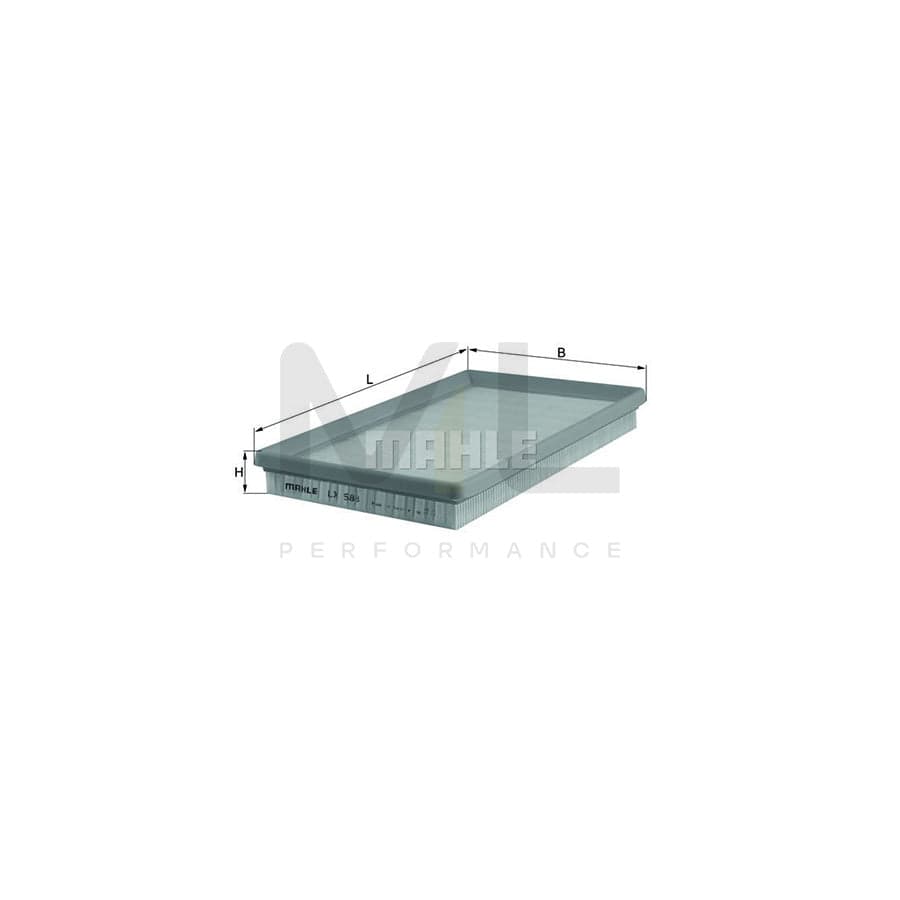 MAHLE ORIGINAL LX 588 Air Filter Filter Insert | Performance Parts DirectCar Parts