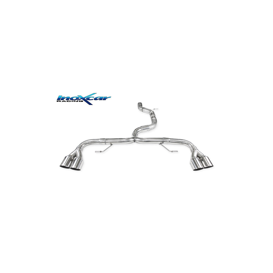 InoXcar AUS1.01.RA Audi A1 (8X) Non-Resonated Rear Exhaust |