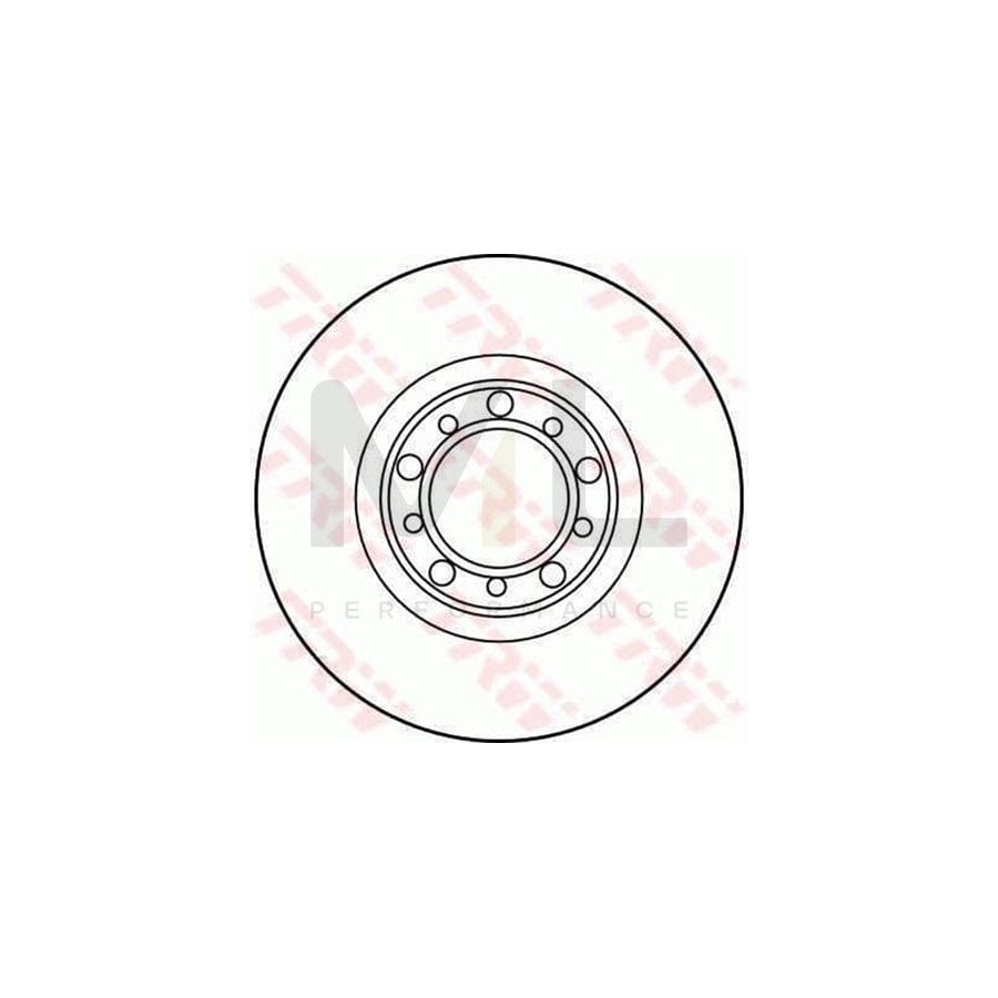 TRW DF1545 Brake Disc Vented | Performance Parts Direct Car Parts