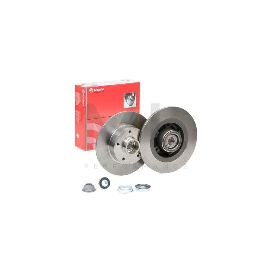 BREMBO 08.B397.27 Brake Disc Solid, with ABS sensor ring, with wheel bearing set - 1 piece