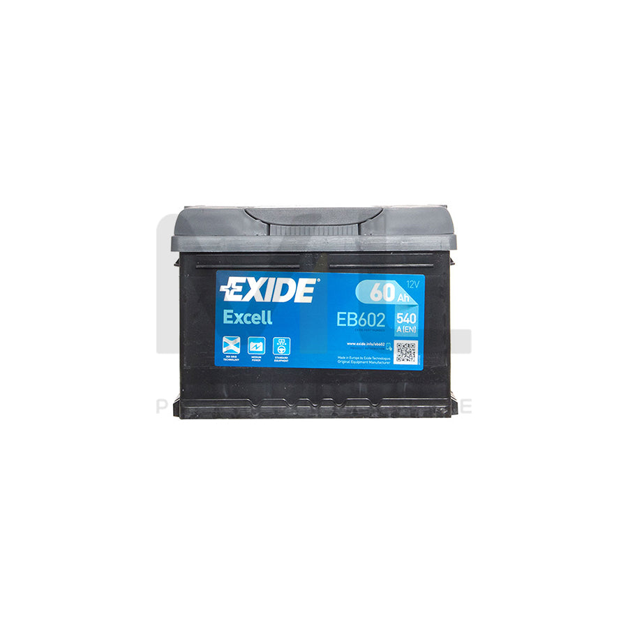 Exide Excell 075 Car Battery - 3 Year Guarantee
