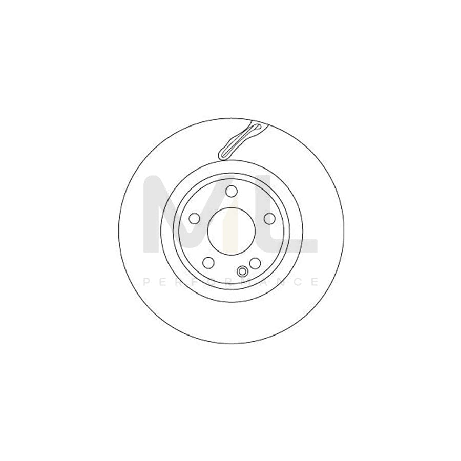 TRW DF6867 Brake Disc Vented, Painted | Performance Parts Direct Car Parts