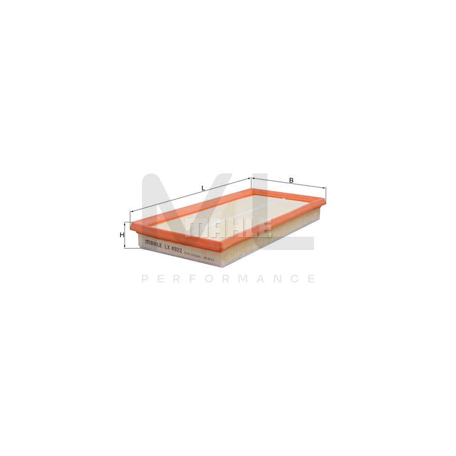 MAHLE ORIGINAL LX 4922 Air Filter Filter Insert | Performance Parts DirectCar Parts