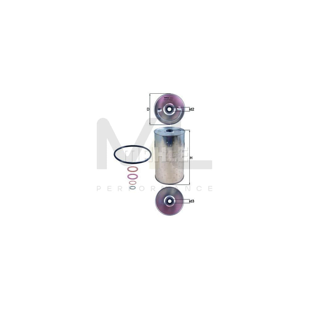 MAHLE ORIGINAL OX 30D Oil Filter Filter Insert | Performance Parts DirectCar Parts