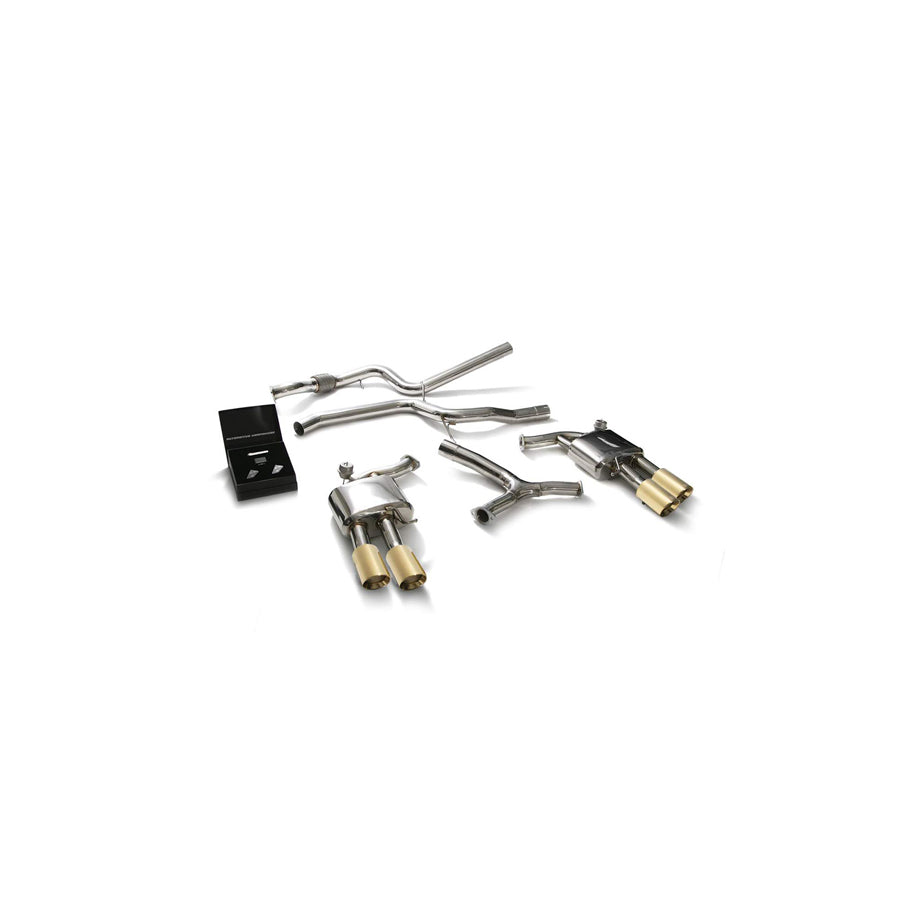 Armytrix AU9C2-QS11G Valvetronic Exhaust System Audi A5 Coupe 2WD B9 2016-2021 with Quad Gold 3.5" |