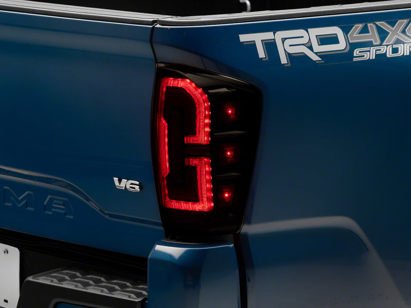 Raxiom 16-23 Toyota Tacoma LED Tail Lights- Black Housing (Smoked Lens)