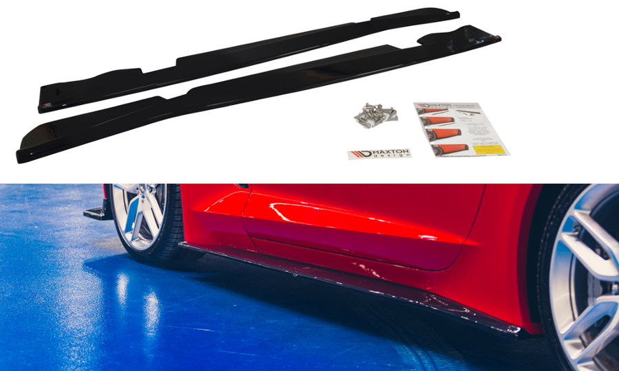 Maxton Design Chevrolet Corvette C7 Side Skirts Diffusers