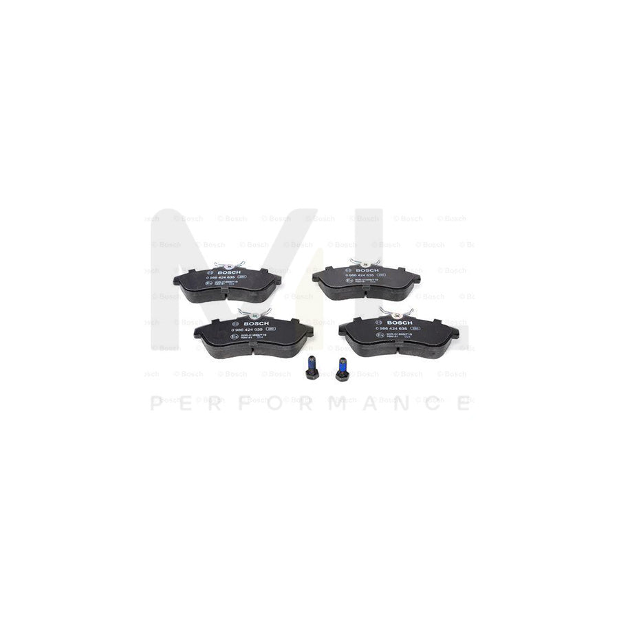 Bosch 0986424635 Brake Pad Set With Anti-Squeak Plate, With Bolts/Screws, With Accessories BP354 | Performance Parts Direct Car Parts