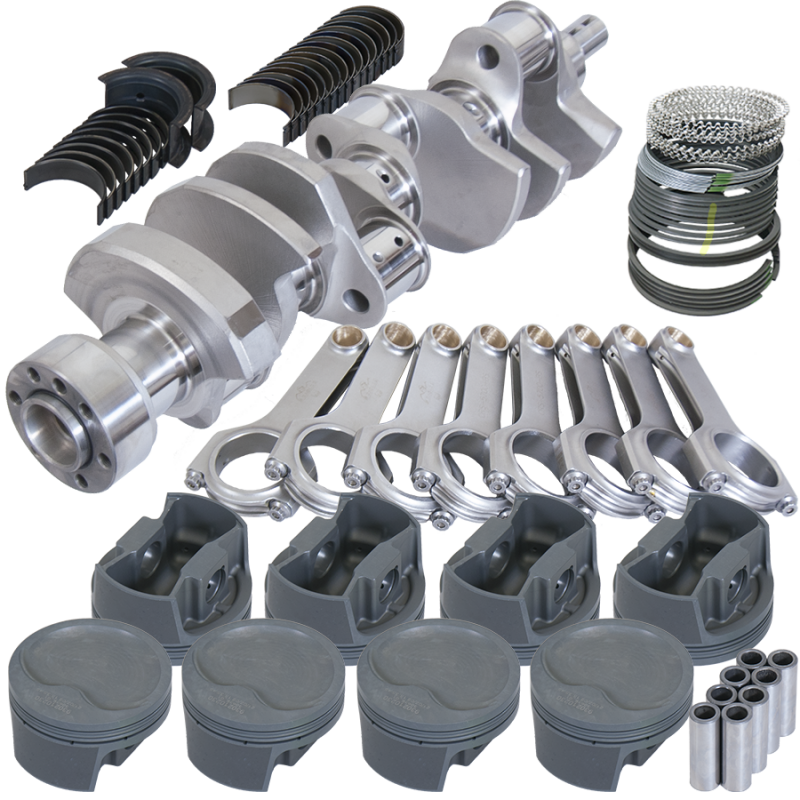 Eagle Chevy LT1 350 1Pc 3.750in Crank 5.700in H-Beam -16cc Inv Dome 4.030in Piston Rotating Assembly