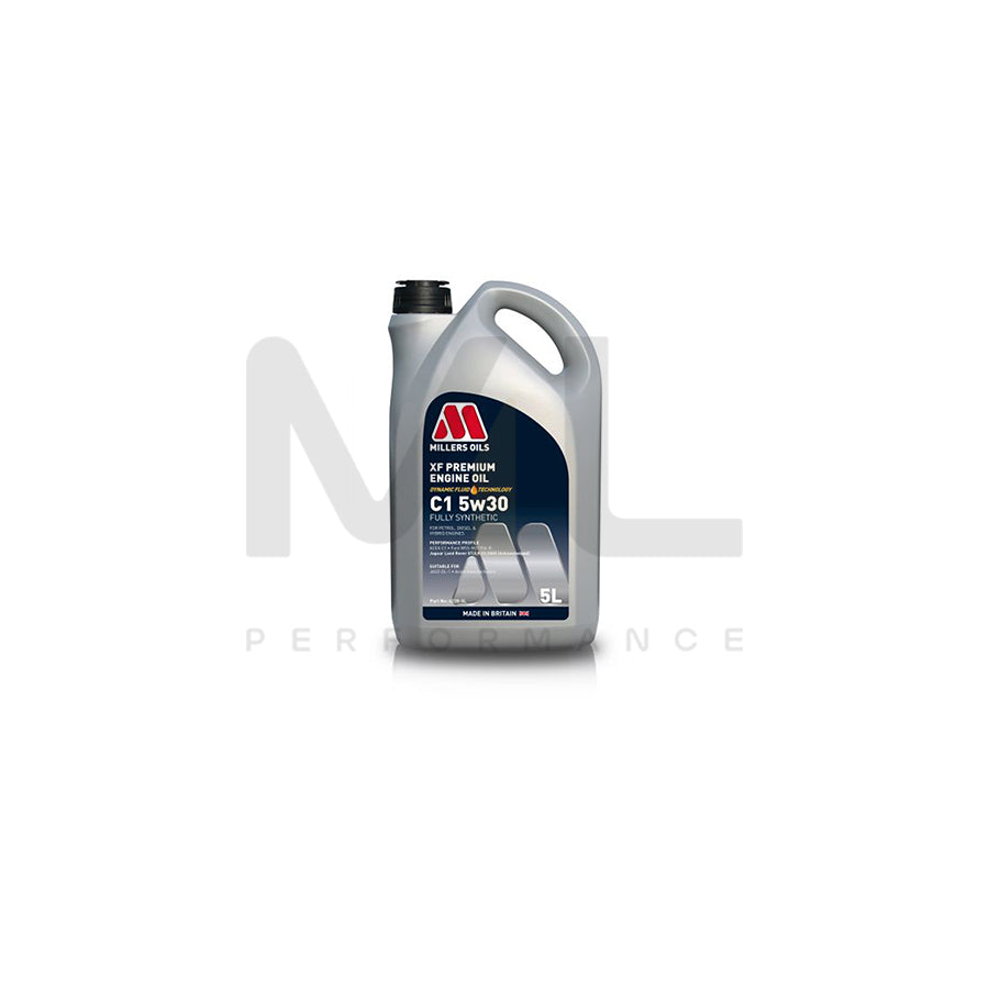 Millers Oils 6228GG XF Premium C1 5W-30 Fully Synthetic Engine Oil 5l