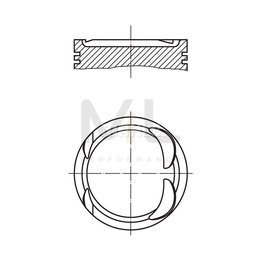 MAHLE ORIGINAL 081 12 02 Piston for BMW 3 Series 86,4 mm, without cooling duct | Performance Parts DirectCar Parts