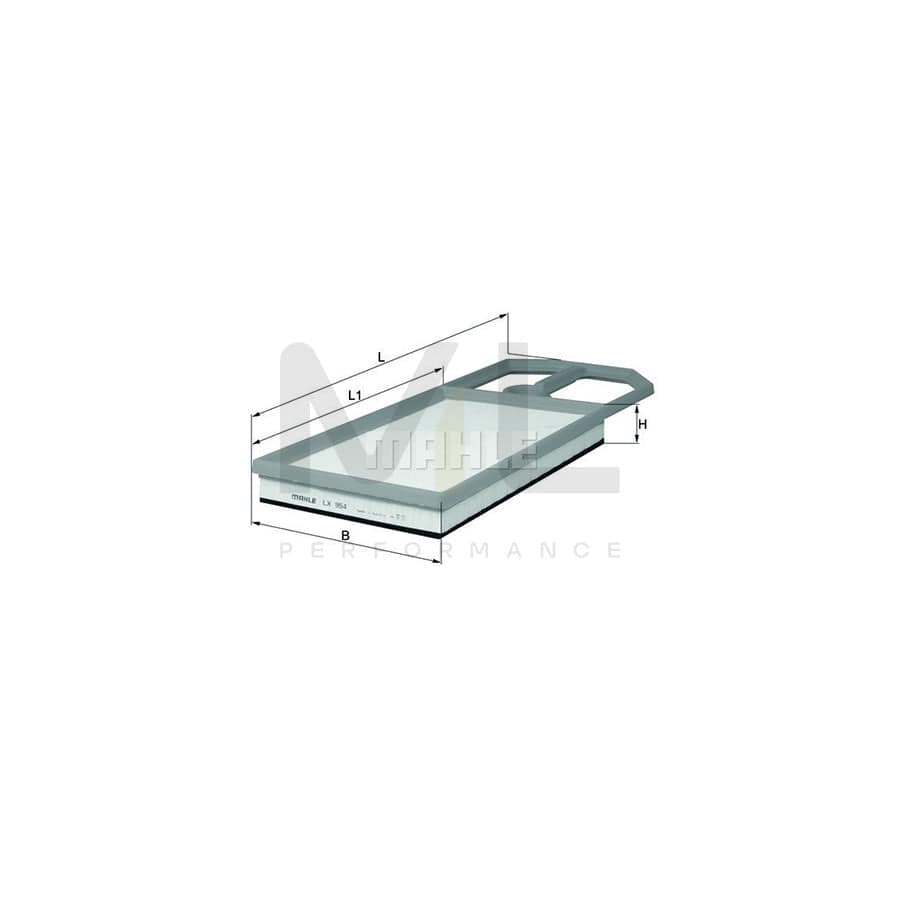 MAHLE ORIGINAL LX 954 Air Filter Filter Insert | Performance Parts DirectCar Parts