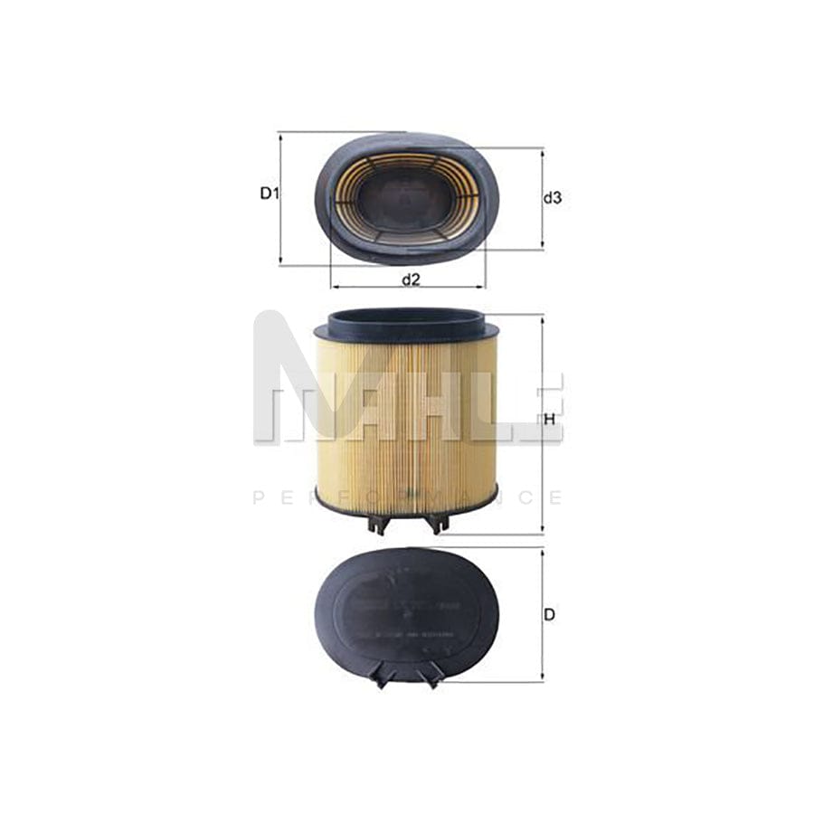 MAHLE ORIGINAL LX 2974 Air Filter Filter Insert | Performance Parts DirectCar Parts