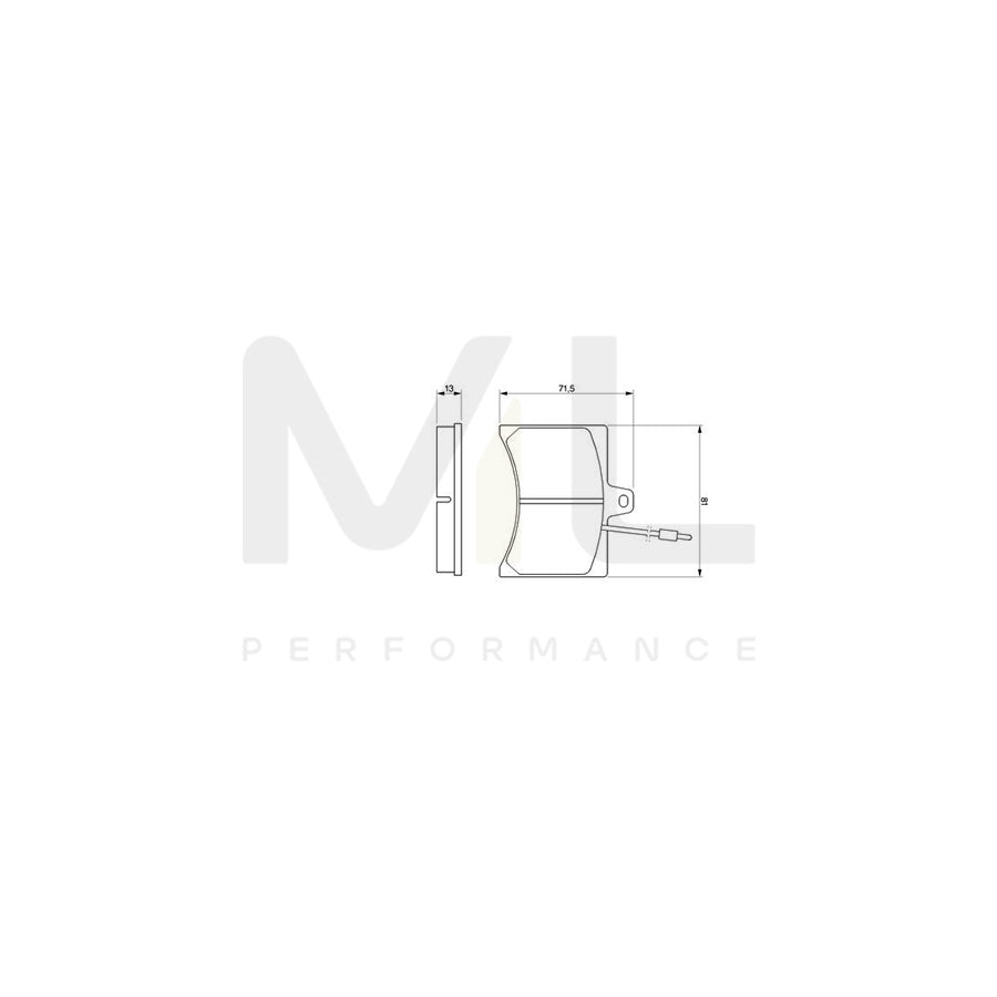 Bosch 0986465941 Brake Pad Set BP676 | Performance Parts Direct Car Parts