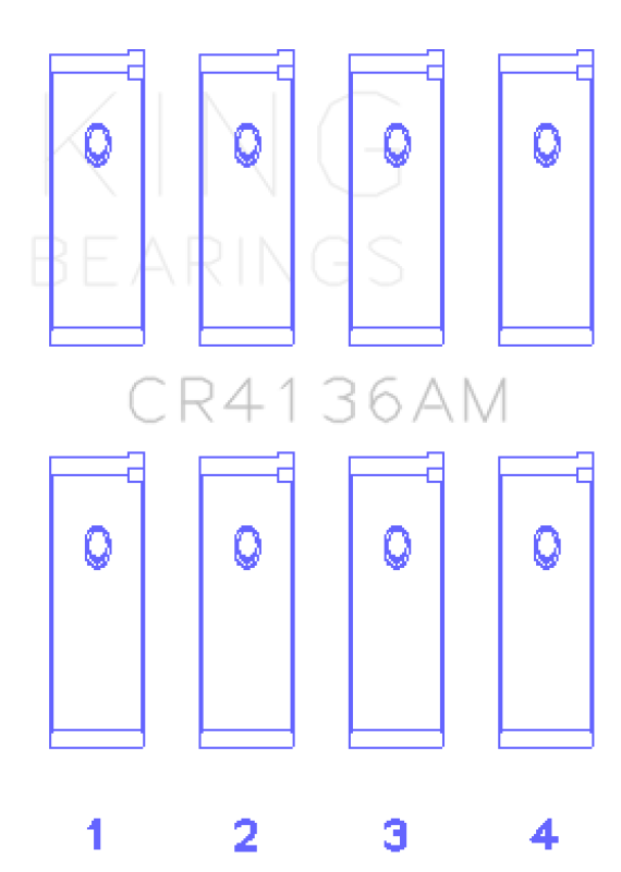 King Engine Bearings 91-02 Nissan SR20DE L4 DOHC 16 Valves (Size +0.50) Rod Bearing Set