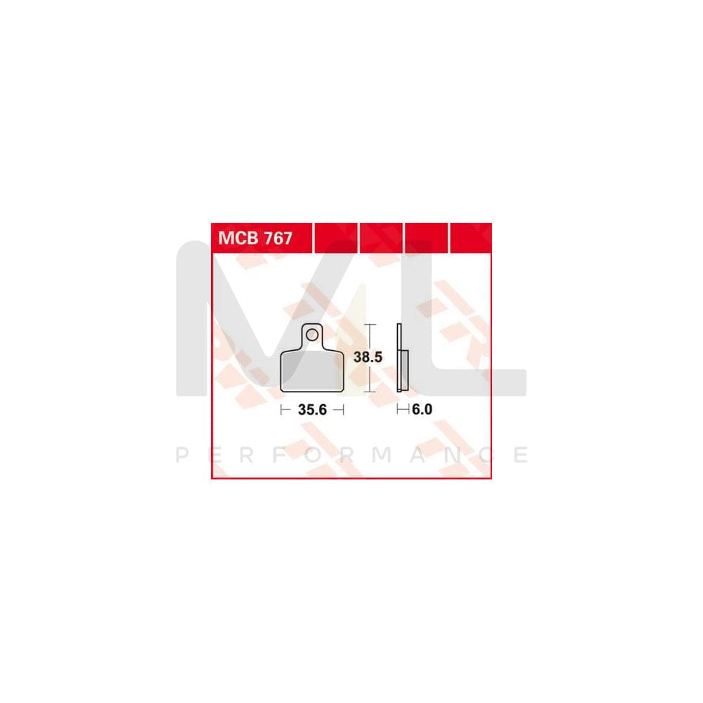 TRW Organic Allround Mcb767 Brake Pad Set | Performance Parts Direct Car Parts