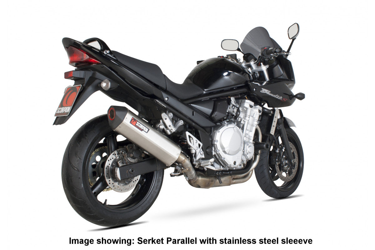 Scorpion RSI98TEO Suzuki GSF650 Bandit Serket Parallel Slip-On Exhaust - Titanium Sleeve