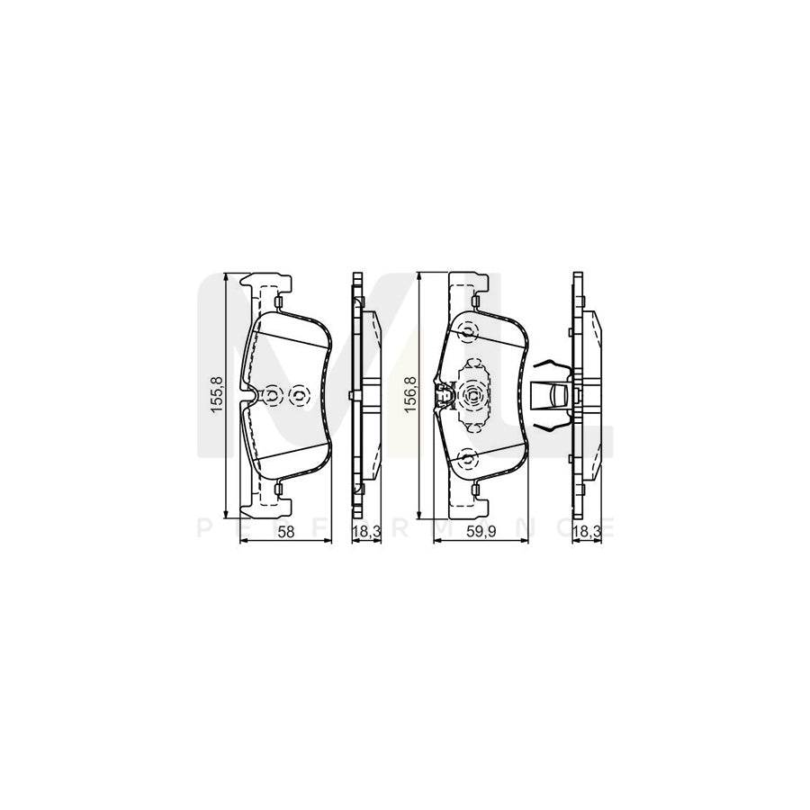 Bosch 0986Tb3157 Brake Pad Set | Performance Parts Direct Car Parts