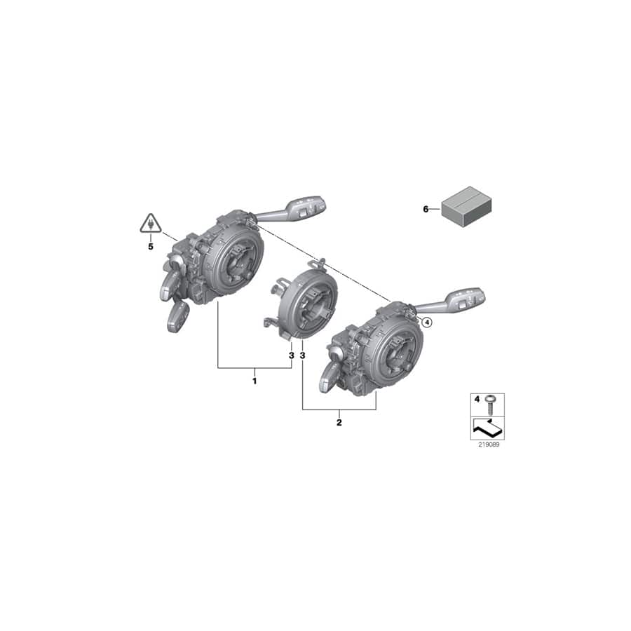 Genuine BMW 61319123050 E84 E91 Switch Unit Steering Column (Inc. X1 28iX, 325d & 325xi) |