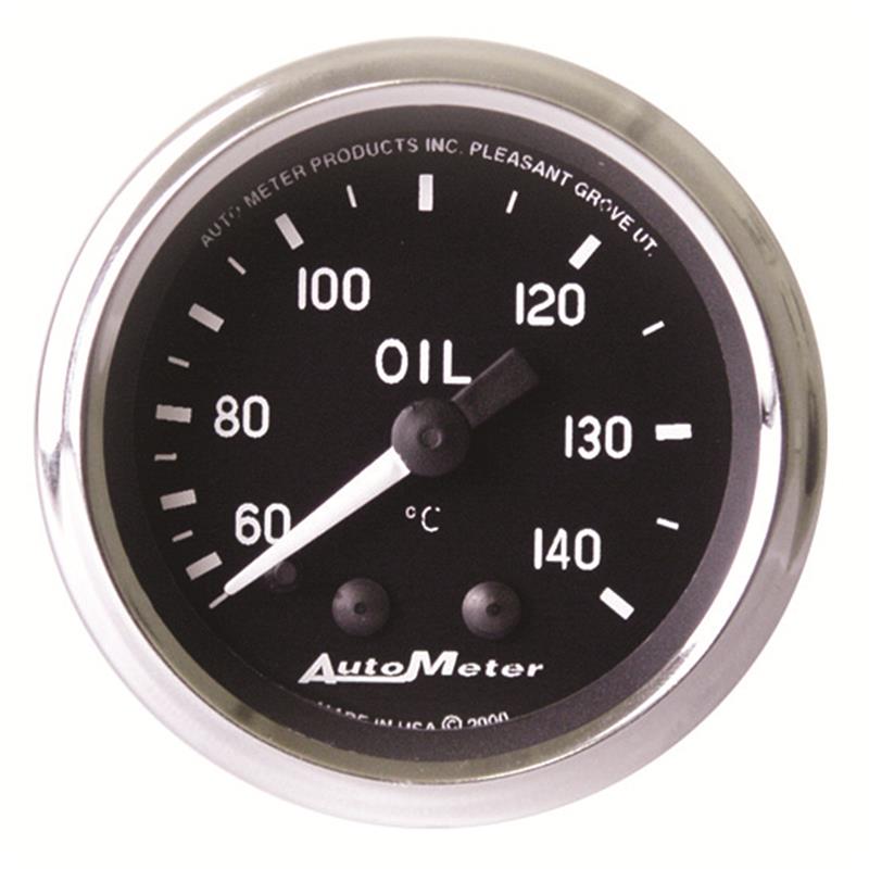 Autometer Cobra 2 1/16in 60-140 Deg Celsius Mechanical Oil Temperature Gauge