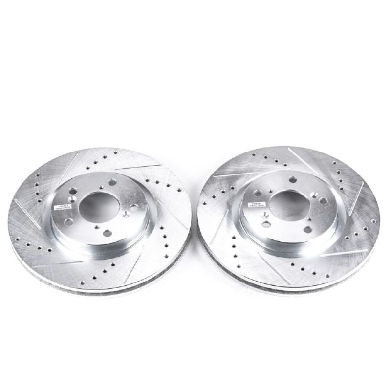 PowerStop Power Stop 09-14 Acura TL Front Evolution Drilled & Slotted Rotors - Pair