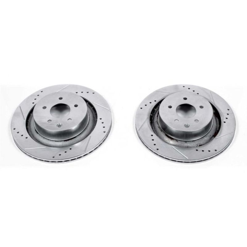 PowerStop Power Stop 08-13 Infiniti G37 Rear Evolution Drilled & Slotted Rotors - Pair