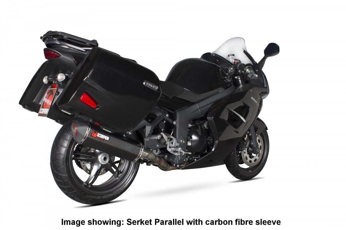 Scorpion RTR74TEO Triumph Sprint GT 1050 Serket Parallel Slip-On Exhaust - Titanium Sleeve