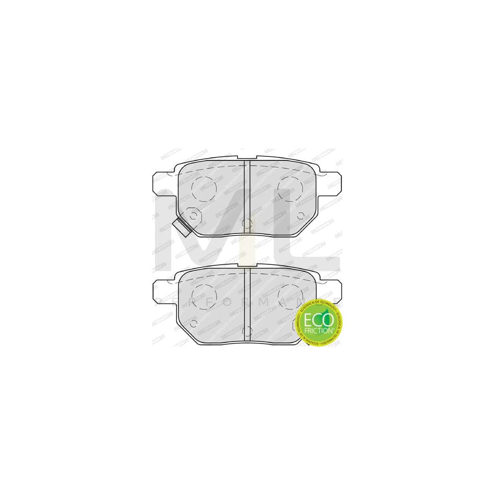 Ferodo Premier Eco Friction Fdb1093 Brake Pad Set With Acoustic Wear Warning, With Brake Caliper Screws, With Accessories | Performance Parts Direct Car Parts