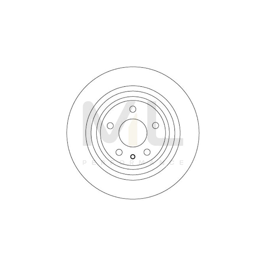 TRW DF6809 Brake Disc for FORD MONDEO Solid, Painted | Performance Parts Direct Car Parts