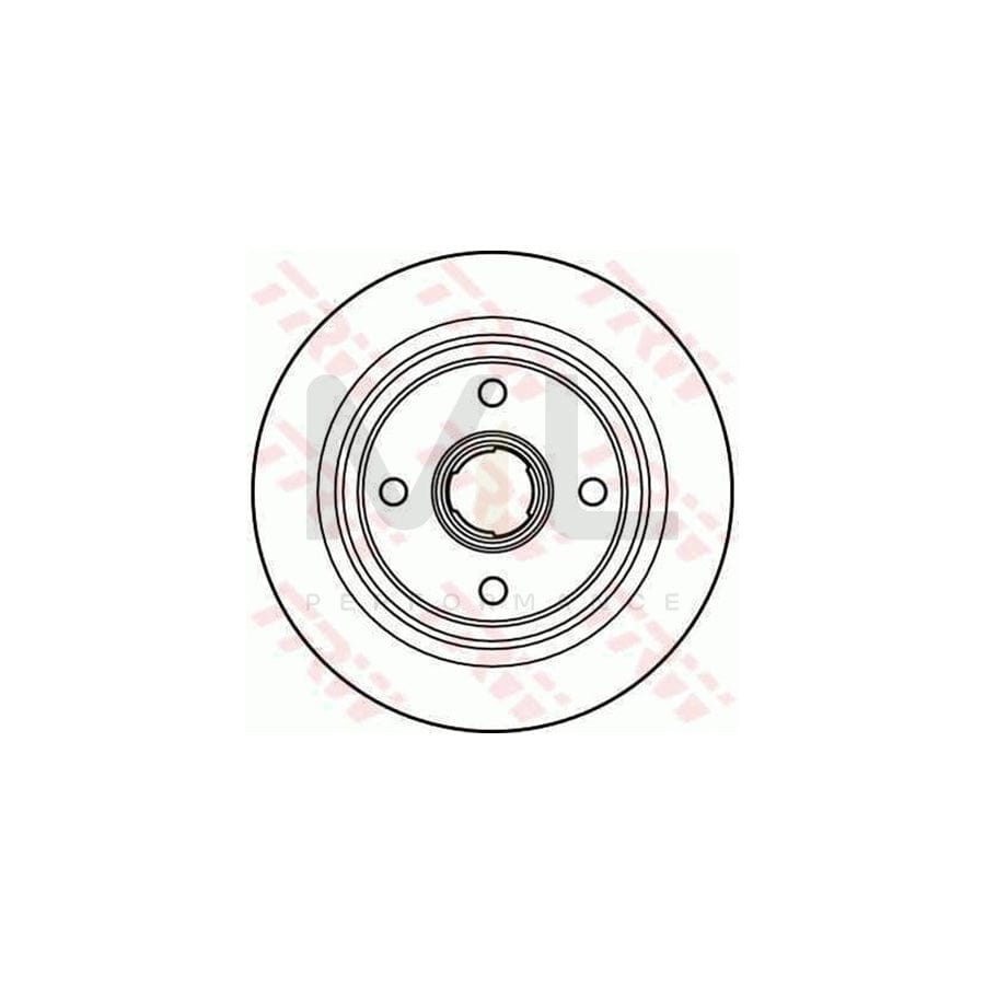TRW DF2605 Brake Disc Solid | Performance Parts Direct Car Parts