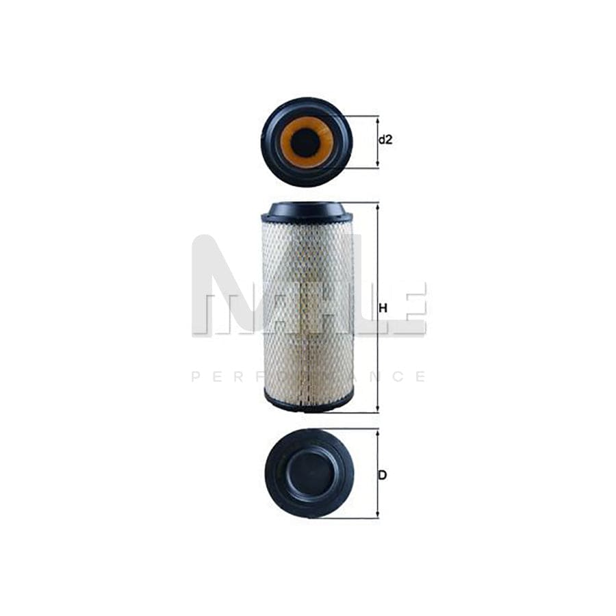 MAHLE ORIGINAL LX 1673 Air Filter for Filter Insert | Performance Parts DirectCar Parts