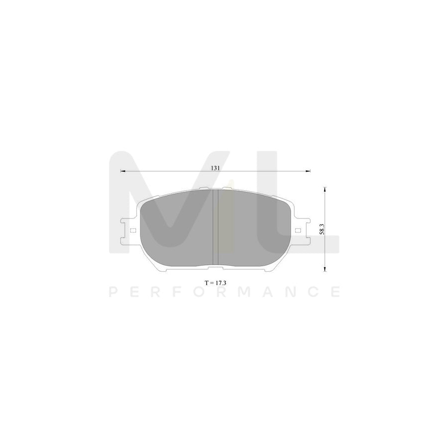 Bosch 0986Ab2389 Brake Pad Set BP2389N | Performance Parts Direct Car Parts