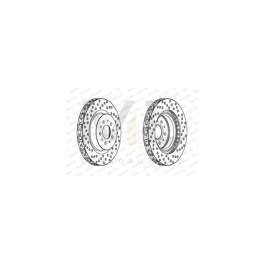 FERODO DDF506-1 Brake Disc for TOYOTA MR2 II Coupe (W20) Vented | Performance Parts Direct Car Parts