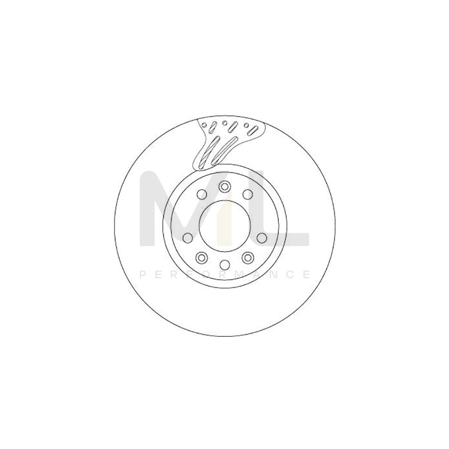 TRW DF6977S Brake Disc Vented, Painted | Performance Parts Direct Car Parts