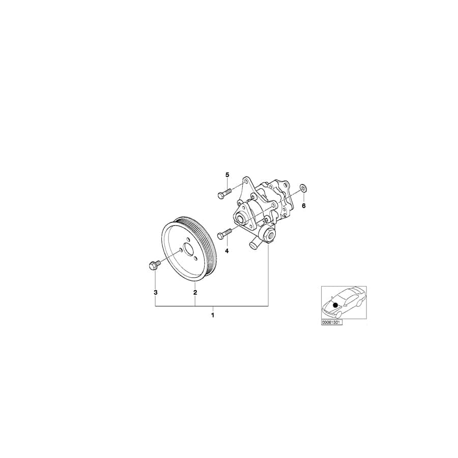 Genuine BMW 32411097078 E52 Vane Pump LUK (Inc. ALPINA V8 & Z8) |