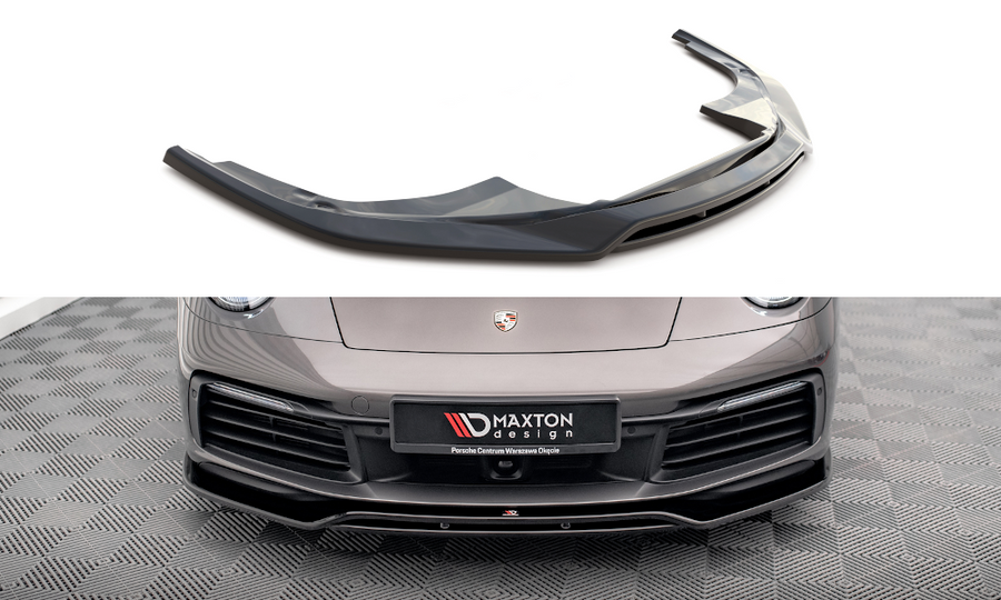 Maxton Design PO-911-992-CA-4S-FD1T+FD1RT Front Splitter Porsche 911 Carrera 4S 992 |