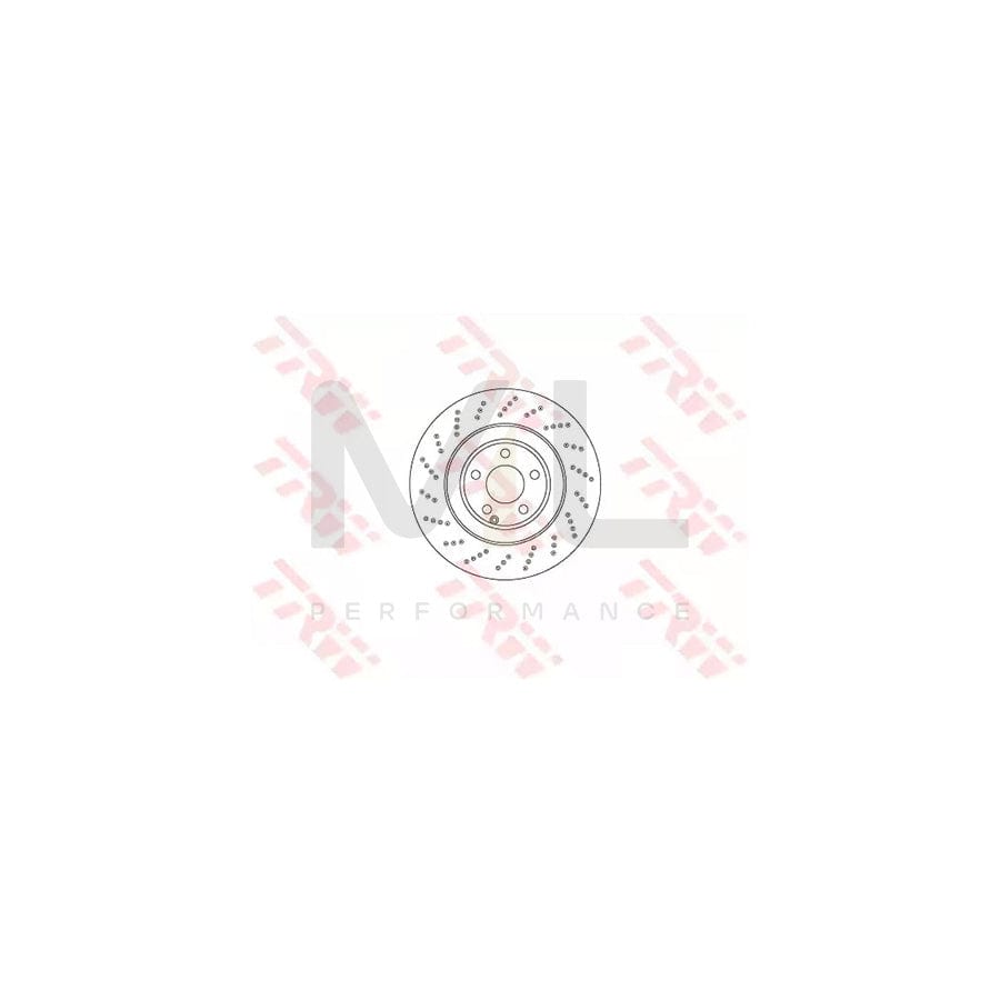 TRW DF6668S Brake Disc suitable for MERCEDES-BENZ CLS Perforated / Vented, Painted | Performance Parts Direct Car Parts