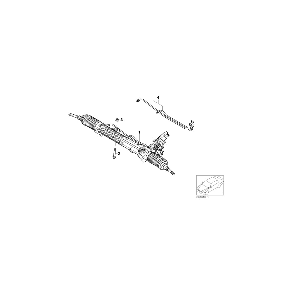 Genuine BMW 32136757651 E46 Exch. Hydro Steering Gear ZF (Inc. 330Cd, 330i & 330d) |