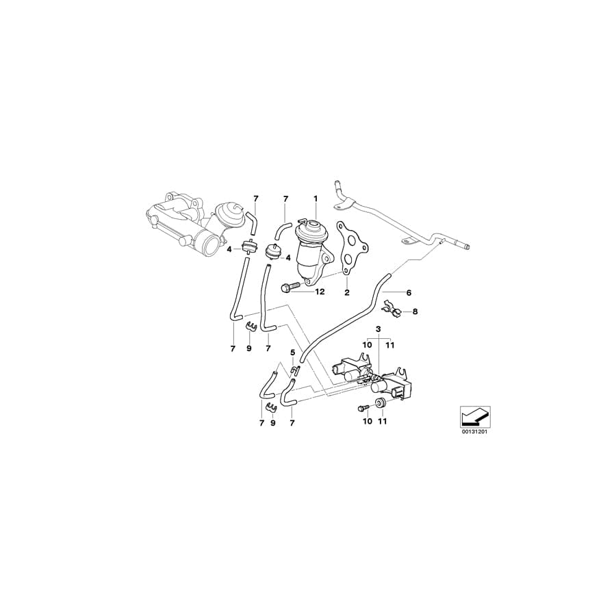 Genuine BMW 11747792383 R50 T-Connector (Inc. One D)