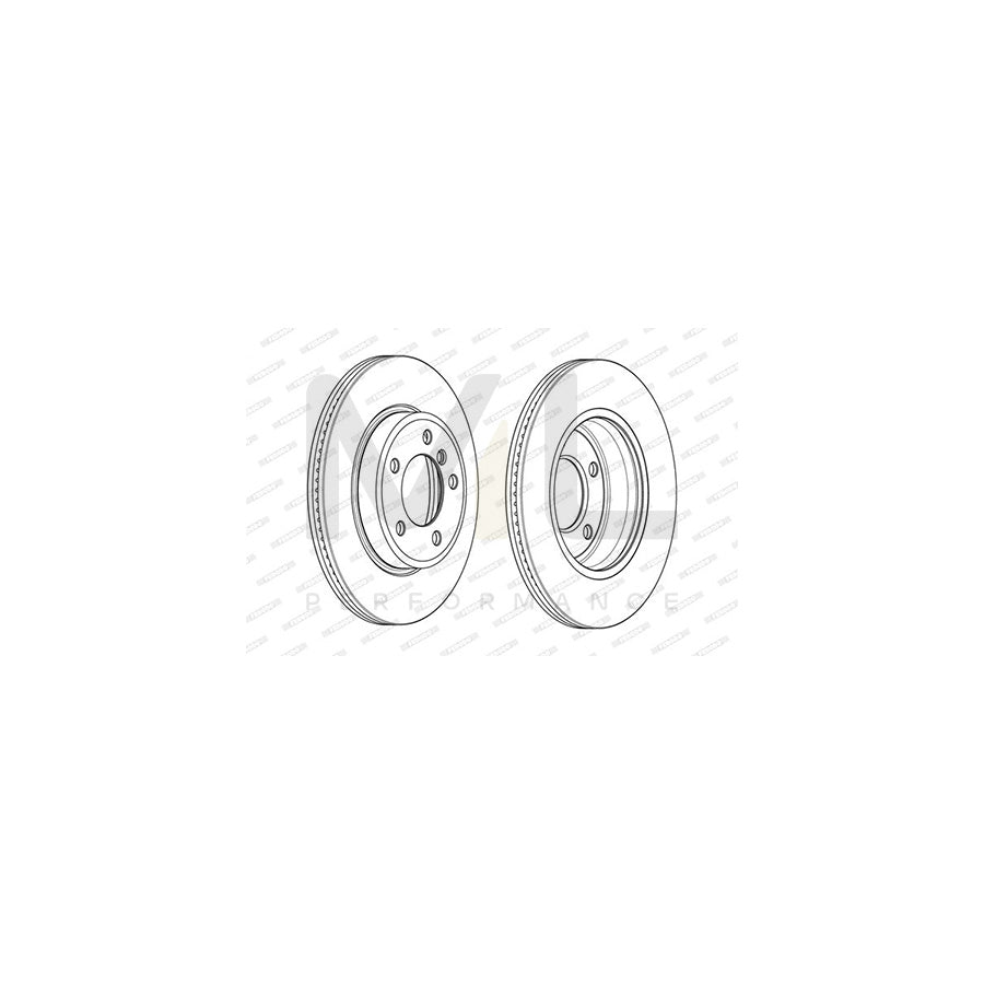 FERODO DDF1514-1 Brake Disc for RENAULT Clio I Hatchback Solid, with wheel bearing set, without ABS sensor ring | Performance Parts Direct Car Parts